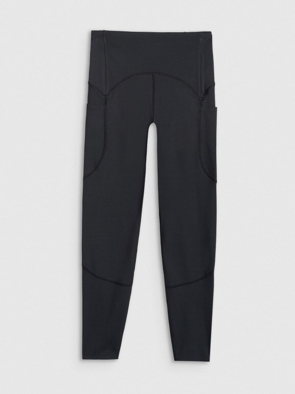 Damskie legginsy treningowe 4F 4FWAW25TFTIF364 - czarne
