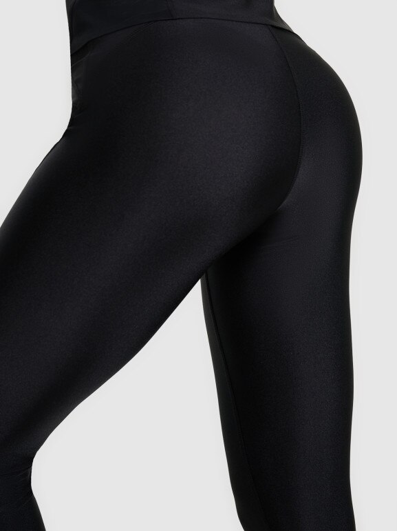 Damskie legginsy treningowe 4F 4FWAW25TFTIF366 - czarne