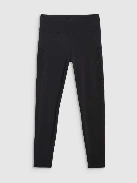 Damskie legginsy treningowe 4F 4FWAW25TFTIF373 - czarne
