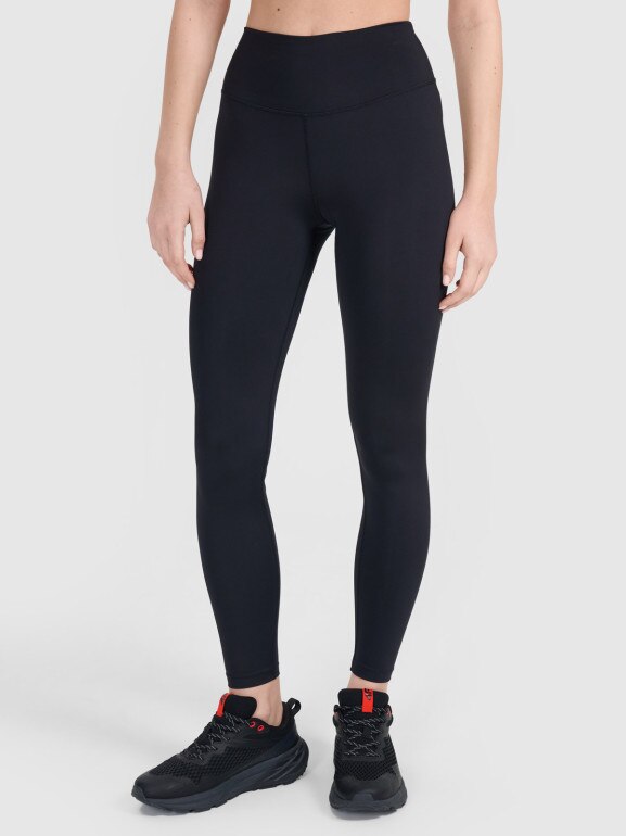 Damskie legginsy treningowe 4F 4FWMM00TFTIF412 - czarne