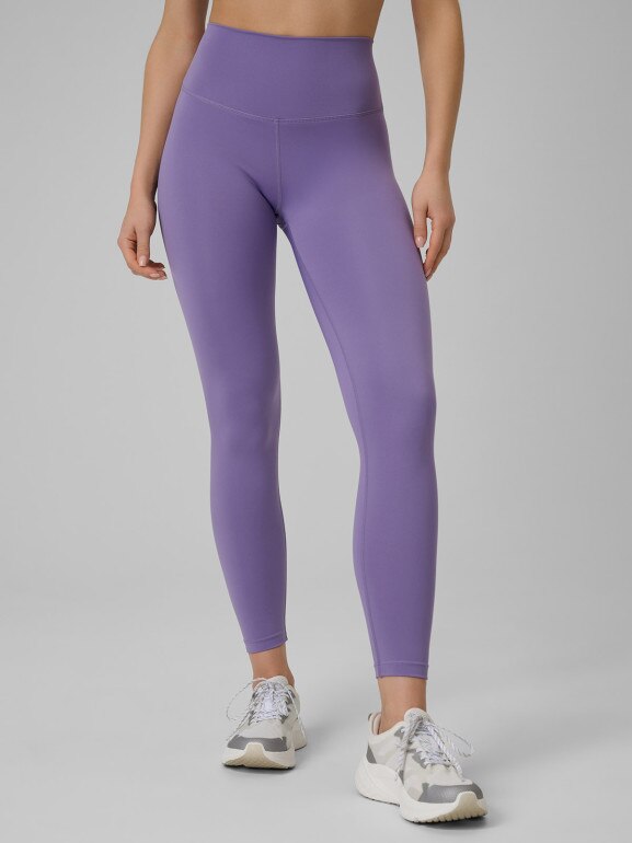 Damskie legginsy treningowe 4F 4FWSS26TFTIF418 - fioletowe