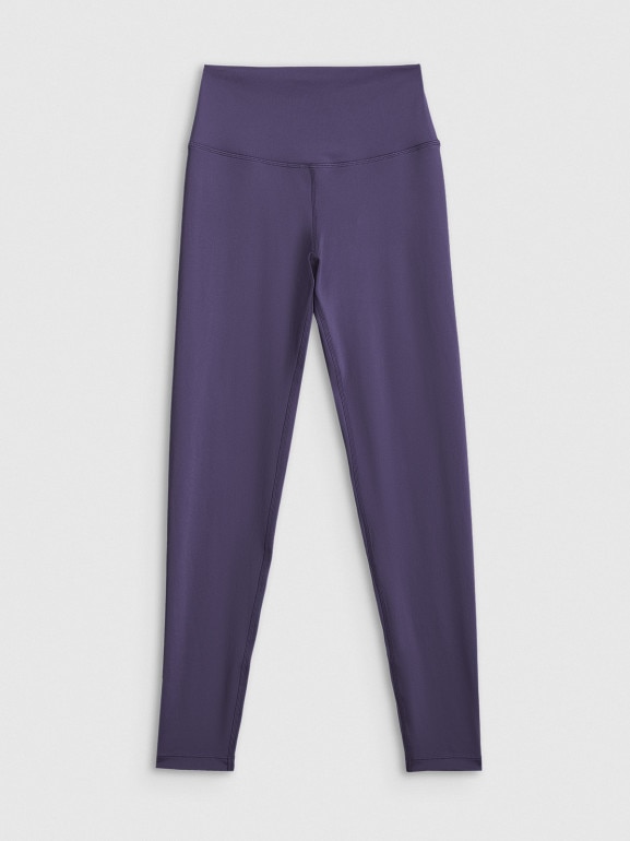 Damskie legginsy treningowe 4F 4FWSS26TFTIF419 - fioletowe