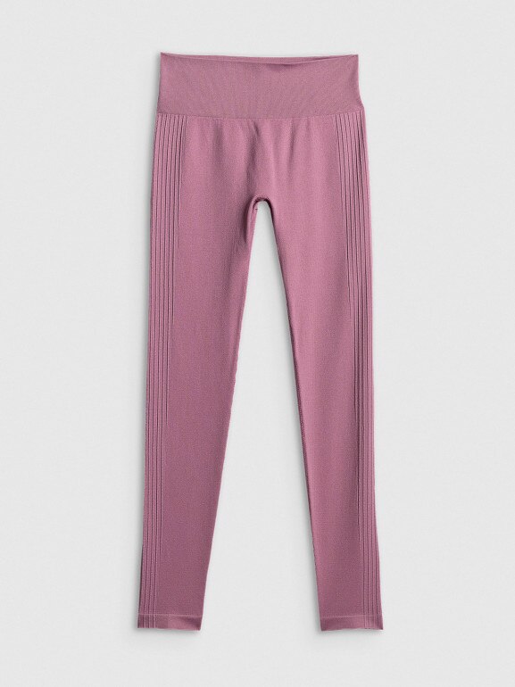 Damskie legginsy treningowe 4F 4FWSS26TFTIF420 - różowe