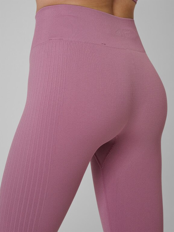 Damskie legginsy treningowe 4F 4FWSS26TFTIF420 - różowe