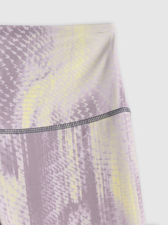 Damskie legginsy treningowe 4F 4FWSS26TFTIF454 - fioletowe