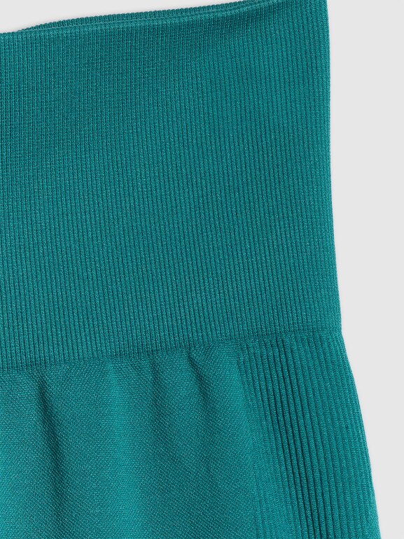 Damskie legginsy treningowe 4F 4FWSS26TFTIF457 - turkusowe