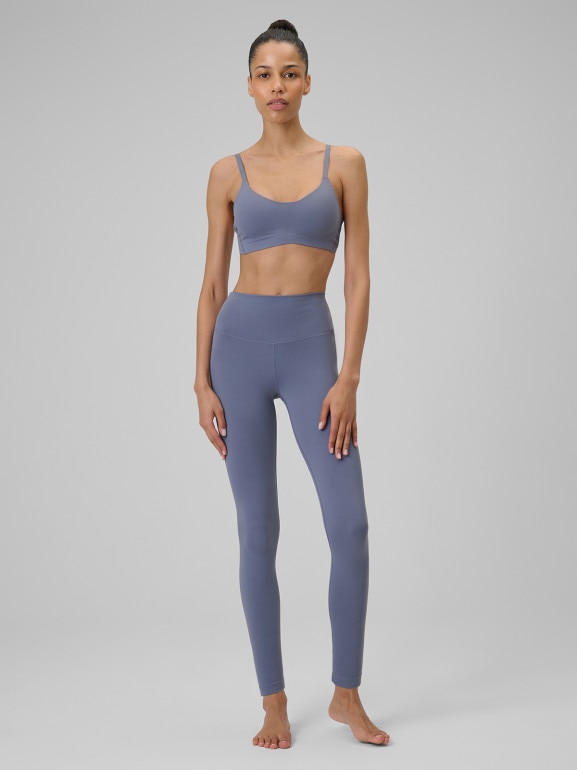 Damskie legginsy treningowe do jogi 4F 4FRSS26TFTIF536 - denim