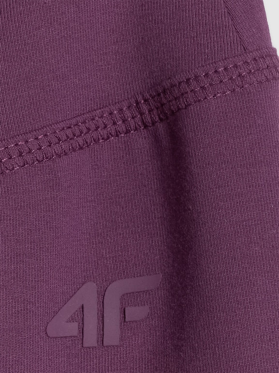 Damskie legginsy z rozszerzanymi nogawkami 4F 4FWSS26TTIGF260 - fioletowe