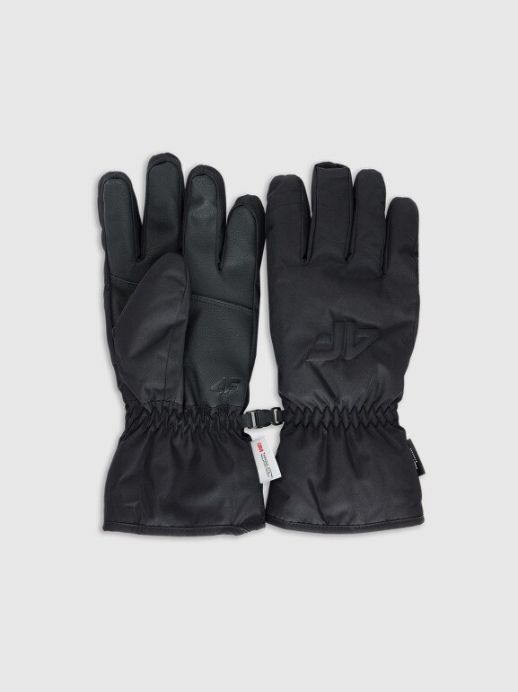 Damskie rękawiczki narciarskie Thinsulate membrana 5000 4F 4FRAW25AFGLF222 - czarne
