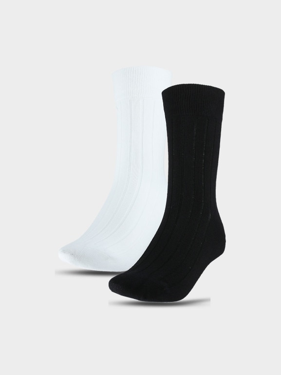 Damskie skarpetki casual (2-pack) 4F 4FWSS25USOCF375 - multikolor