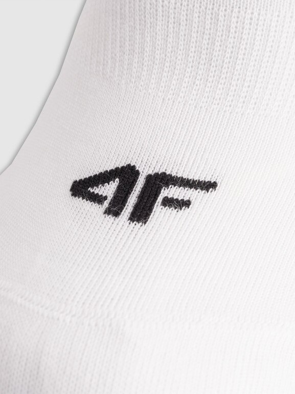 Damskie skarpetki stopki (3-pak) 4F 4FWMM00USOCF473 - białe