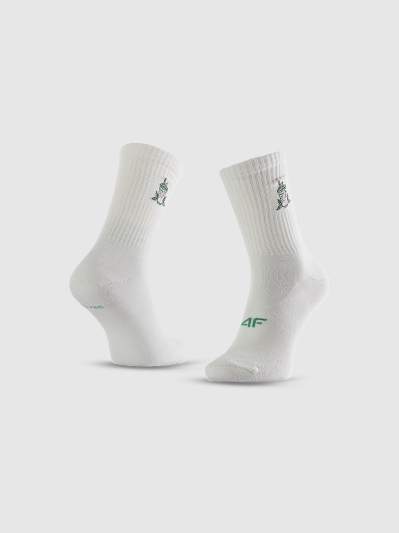 Damskie skarpetki wysokie (2-pack) 4F 4FRSS26USOCF657 - zielone