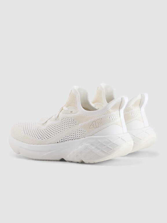 Damskie sneakersy 4F Velocity E-knit 4FRSS25FSPOF171 - białe
