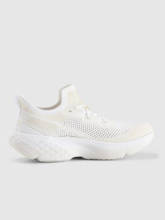 Damskie sneakersy 4F Velocity E-knit 4FRSS25FSPOF171 - białe