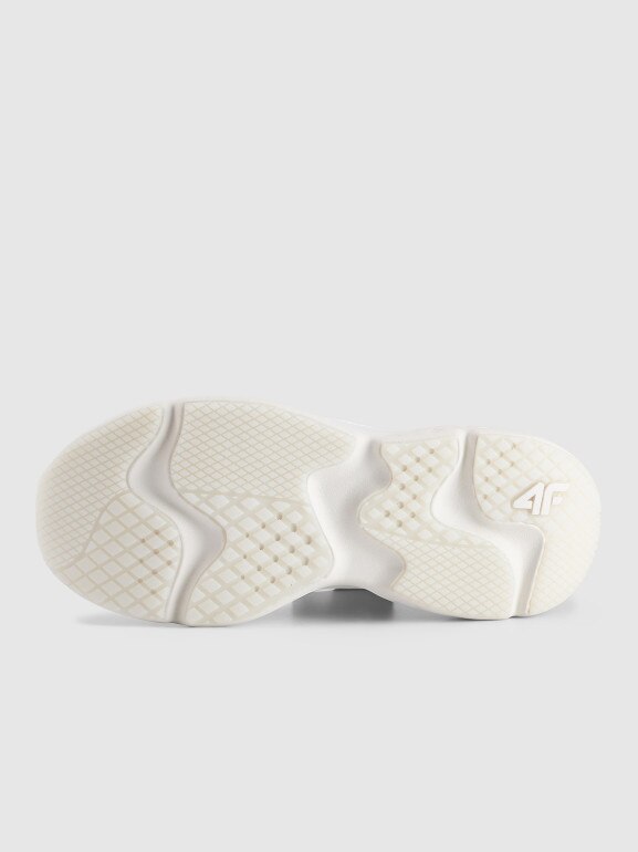 Damskie sneakersy 4F Velocity E-knit 4FRSS25FSPOF171 - białe