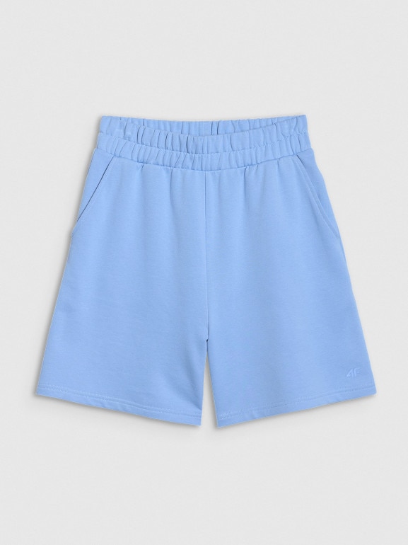 Damskie spodenki dresowe 4F 4FWMM00TSHOF771 - niebieskie