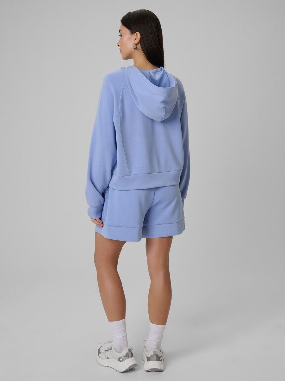 Damskie spodenki dresowe 4F 4FWSS26TSHOF717 - niebieskie