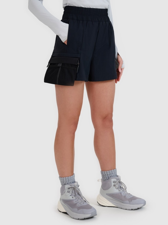 Damskie spodenki trekkingowe 4F 4FWSS25TFSHF0953 - czarne