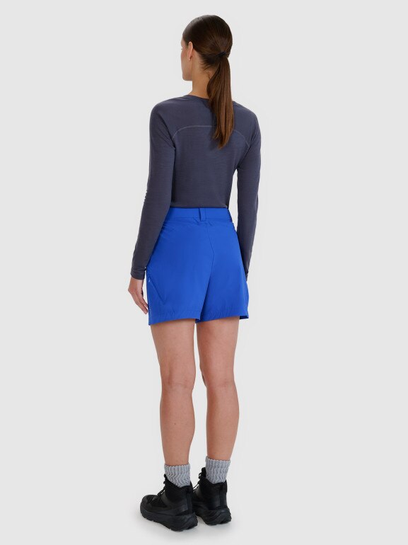 Damskie spodenki trekkingowe 4F 4FWSS25TFSHF0994 - niebieskie