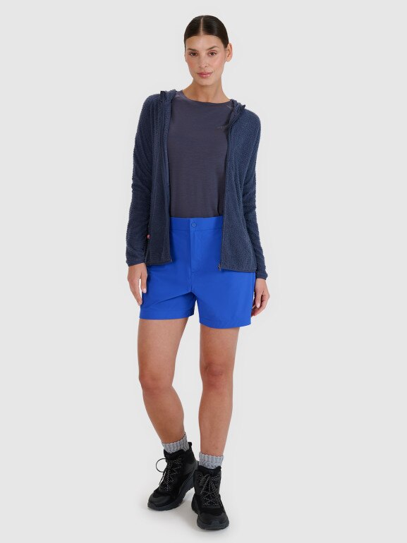 Damskie spodenki trekkingowe 4F 4FWSS25TFSHF0994 - niebieskie