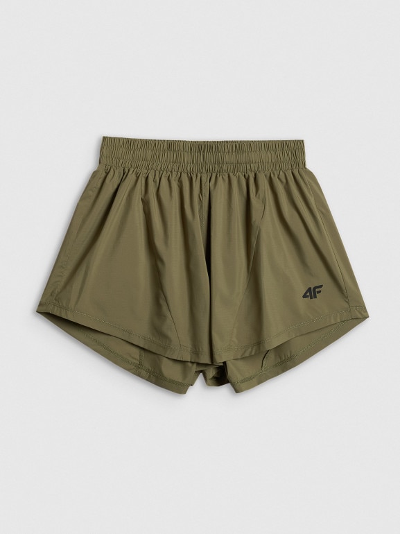 Damskie spodenki treningowe 4F 4FWSS26TFSHF1295 - khaki
