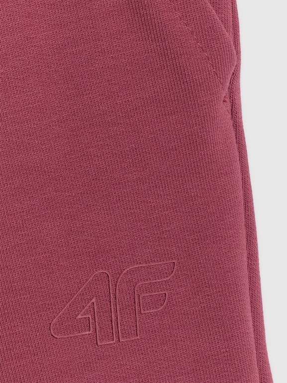 Damskie spodnie dresowe 4F 4FRSS26TTROF1851 - burgundowe