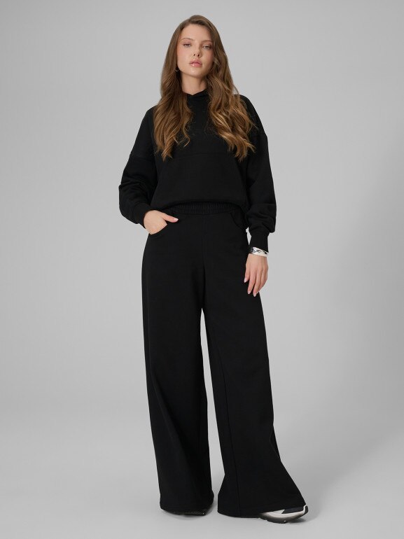 Damskie spodnie dresowe 4F 4FRSS26TTROF2011 - czarne