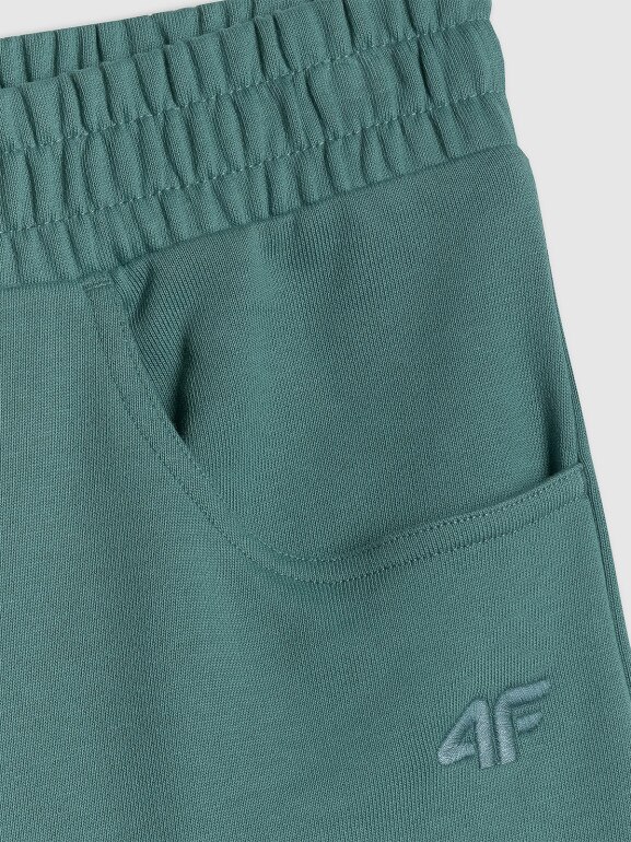 Damskie spodnie dresowe 4F 4FRSS26TTROF2011 - turkusowe