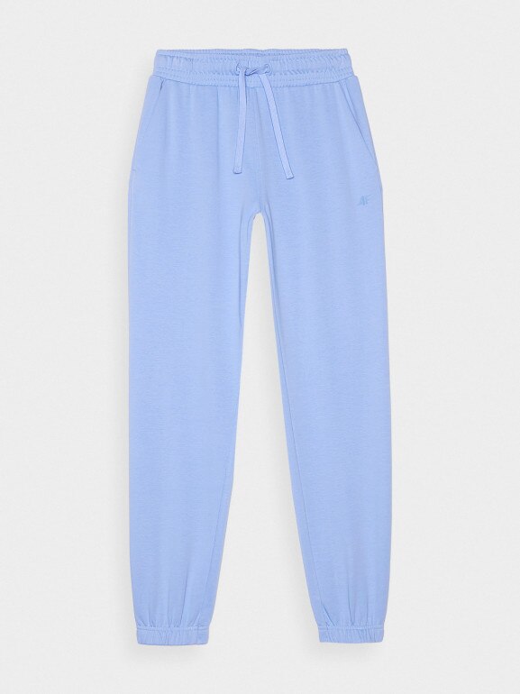 Damskie spodnie dresowe joggery 4F 4FWMM00TTROF1138 - niebieskie 