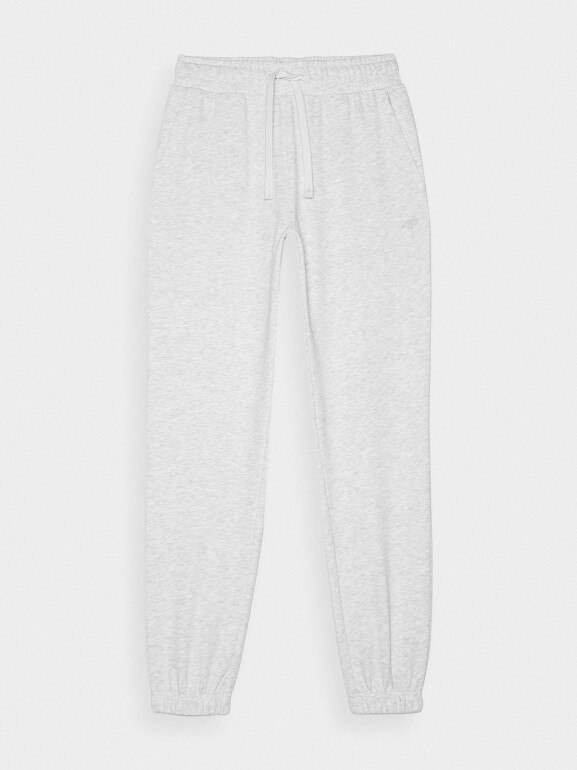 Damskie spodnie dresowe joggery 4F 4FWMM00TTROF1138 - szare 