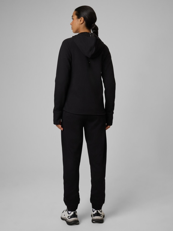 Damskie spodnie dresowe joggery 4F 4FWSS26TTROF1412 - czarne