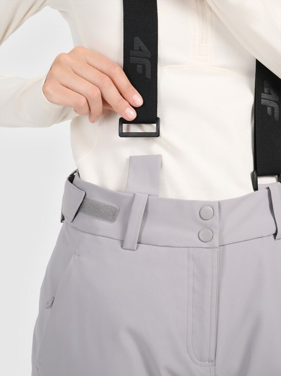 Damskie spodnie narciarskie 4F 4FWAW25TFTRF0941 - szare