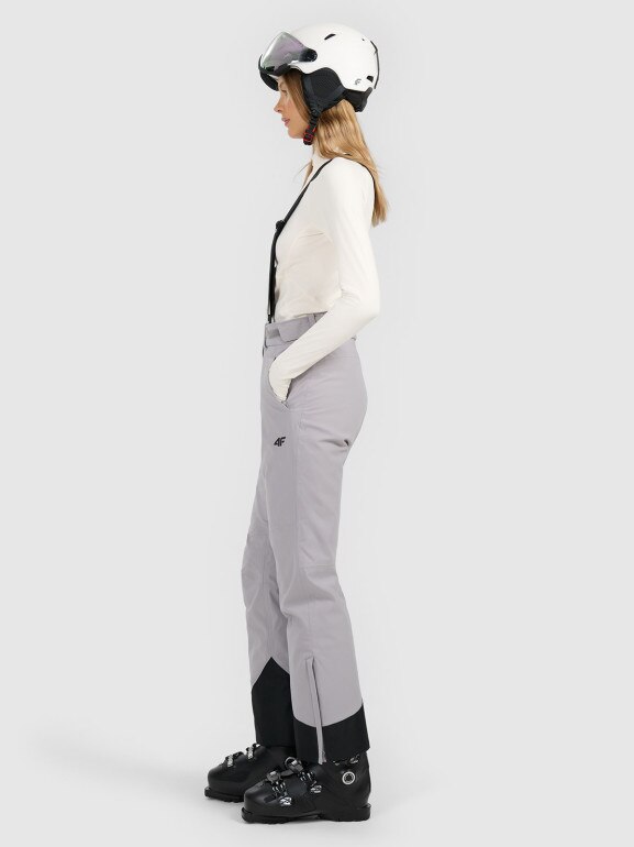 Damskie spodnie narciarskie 4F 4FWAW25TFTRF0941 - szare