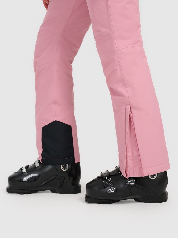 Damskie spodnie narciarskie 4F 4FWAW25TFTRF1157 - różowe