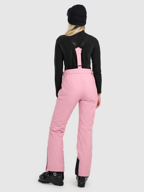 Damskie spodnie narciarskie 4F 4FWAW25TFTRF1157 - różowe