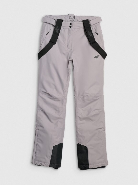 Damskie spodnie narciarskie 4F 4FWAW25TFTRF1157 - szare