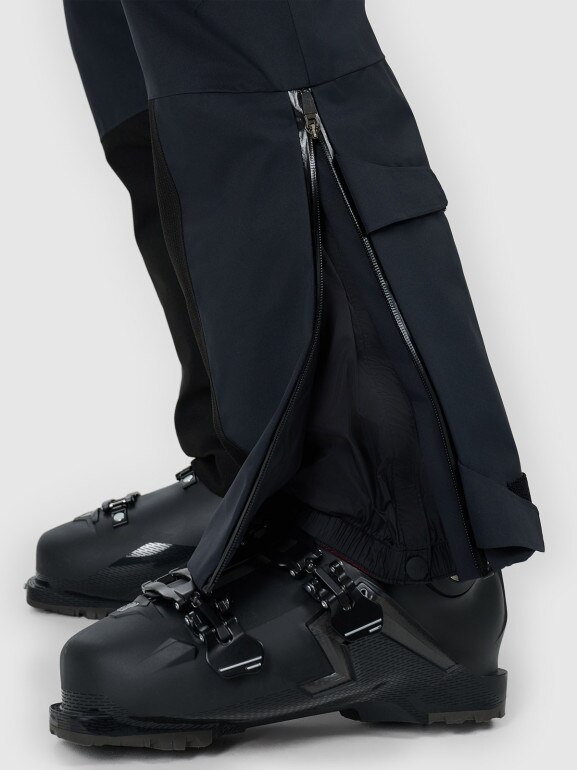Damskie spodnie narciarskie z szelkami Dermizax 20000 4F 4FWAW25TFTRM0902 - czarne