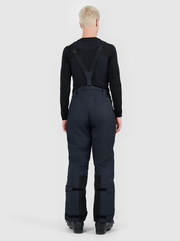 Damskie spodnie narciarskie z szelkami Dermizax 20000 4F 4FWAW25TFTRM0902 - czarne