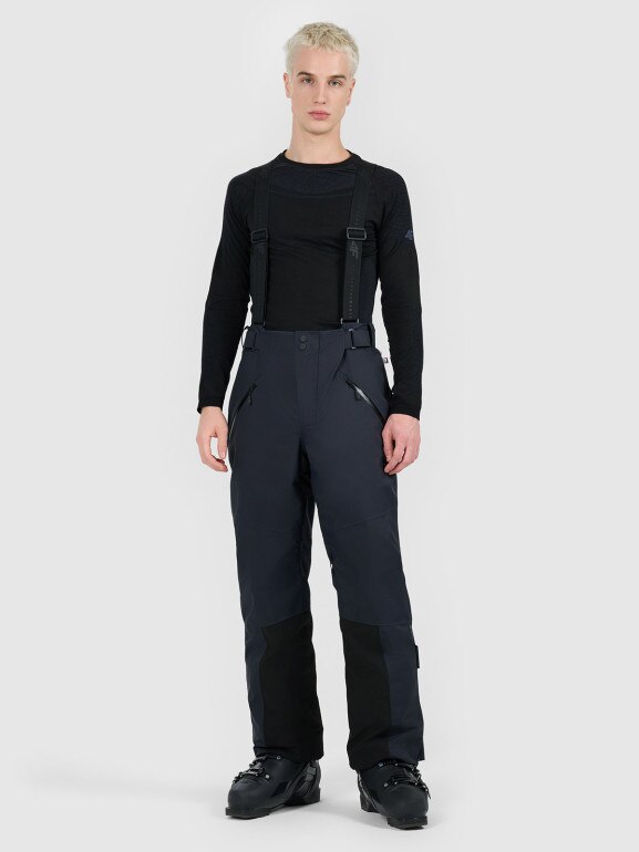 Damskie spodnie narciarskie z szelkami Dermizax 20000 4F 4FWAW25TFTRM0902 - czarne