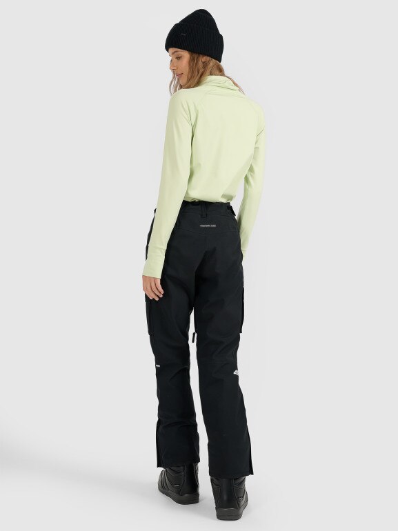 Damskie spodnie snowboardowe 4F 4FWAW25TFTRF1220 - czarne