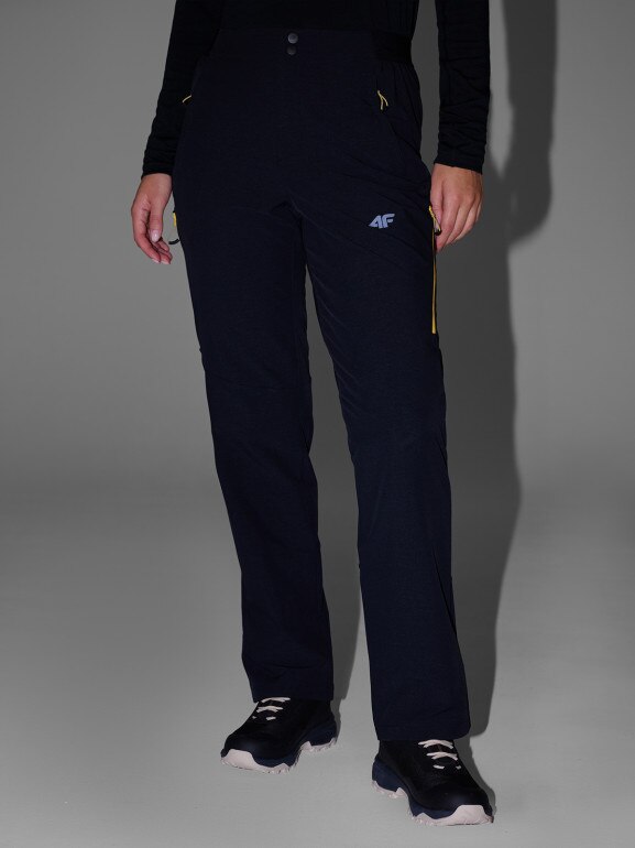 Damskie spodnie trekkingowe 4F 4FRAW25TFTRF1234 - czarne