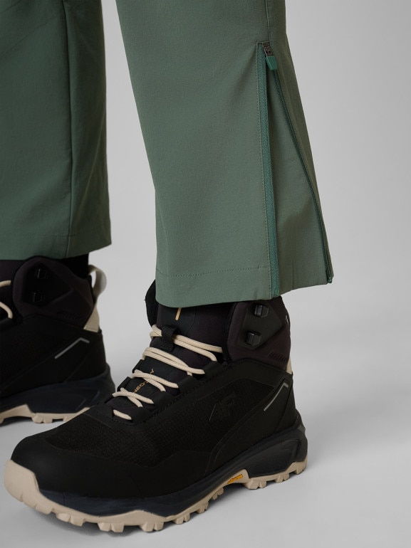 Damskie spodnie trekkingowe 4F 4FWSS26TFTRF1328 - khaki
