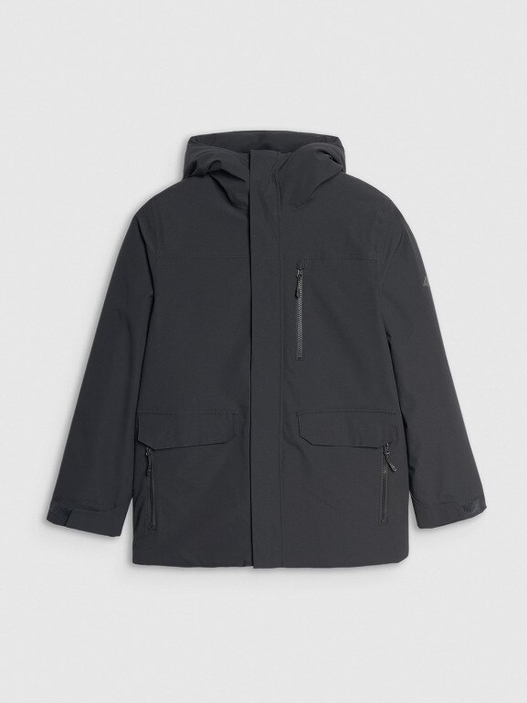 Chłopięca kurtka przejściowa 4F 4FJRAW25TJACM309 - czarna