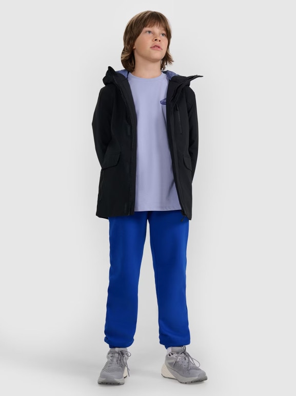 Chłopięca kurtka przejściowa 4F 4FJRAW25TJACM309 - czarna