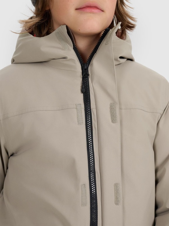 Chłopięca kurtka przejściowa 4F 4FJRAW25TJACM309 - beżowa