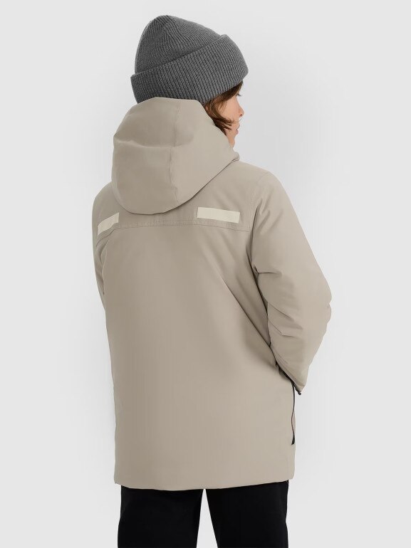 Chłopięca kurtka przejściowa 4F 4FJRAW25TJACM309 - beżowa