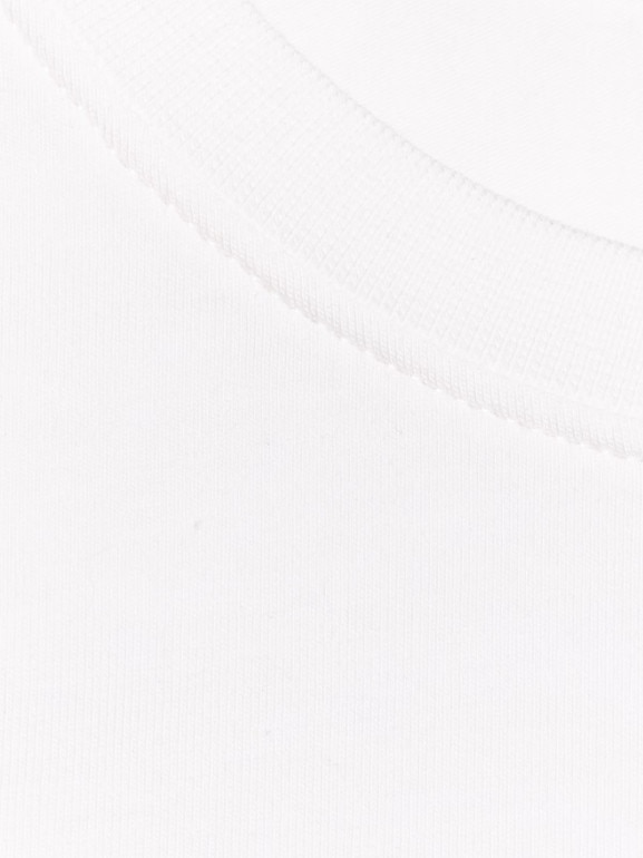 Dziewczęcy longsleeve bez nadruku 4F 4FJRAW25TLONF603 - biały