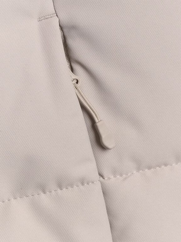 Dziewczęcy płaszcz zimowy 4F 4FJRAW25TTJAF1068 - beżowy