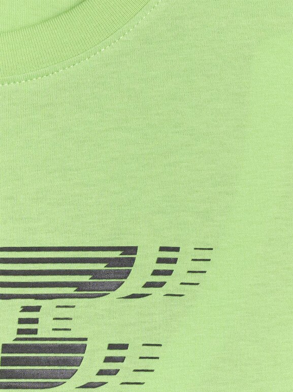 Chłopięcy t-shirt z nadrukiem 4F 4FJRAW25TTSHM3165 - zielony