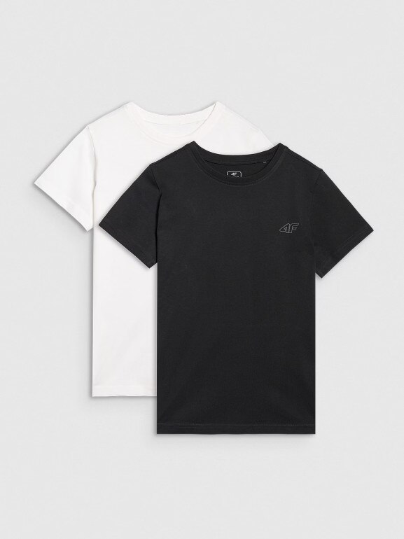 Dziecięcy t-shirt (2-pack) 4F 4FJRAW25TTSHU3157 - multikolor